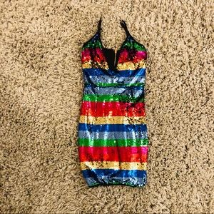 Colorful Glitter Dress